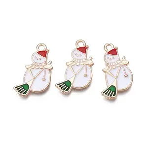 Christmas Alloy Enamel Pendants