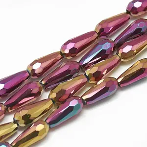 Electroplate Glass Beads Strands