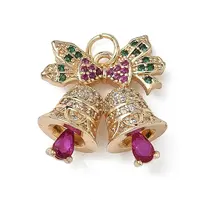 Brass Micro Pave Cubic Zirconia Pendants