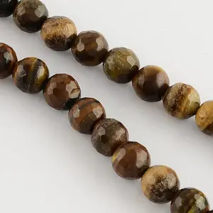 Natural Tiger Eye Round Bead Strands
