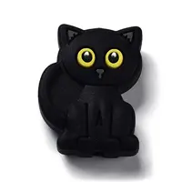 Black Cat Silicone Beads