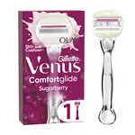 Gillette Venus Platinum ComfortGlide Sugarberry dámský holicí strojek + 1 hlavice