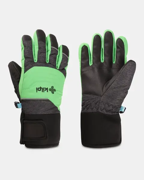 Dětské lyžařské rukavice kilpi skimi-j zelená 7