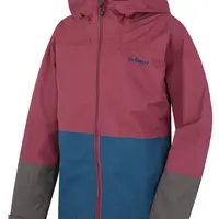 Husky Nicker K 140-146, tm. vínová/tm. modrá Dětská hardshell bunda