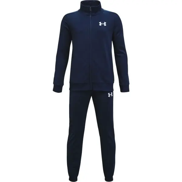 Under Armour KNIT TRACK SUIT Chlapecká sportovní souprava, tmavě modrá, velikost M
