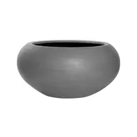 Květináč Cora, barva šedá, více velikostí - PotteryPots Velikost: S - v. 25.5 cm, ⌀ 47 cm