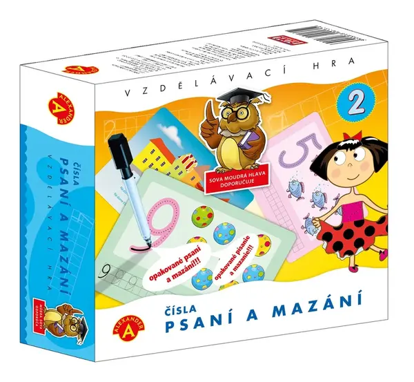 Písanie a vymazávanie - čísla