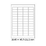 Samolepicí etikety 45,7 x 21,2 mm, 48 etiket, A4, 100 listů
