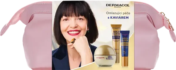 DERMACOL darčekový balíček Gold elixír
