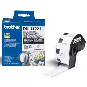 Brother DK-11221, 23mm x 23mm, papírové štítky, 1000 etiket