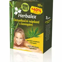 Herbalex Detoxikační náplast s konopím 10 ks + 40 % zdarma