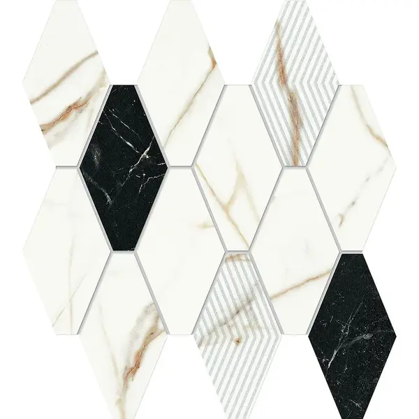 Obklad Mozaika Floris White 30,5/30,5