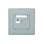 GPK-1L Počítačová zásuvka RJ45 jednoduchá popolavá