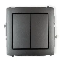 Vypínač dvojitý graphite D DWP-2