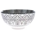 Porcelánová miska 12x5.5x12cm bílá, černá