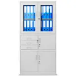 Kancelárska skriňa Filip kovová šedý