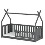 Posteľ Domček Bodzio 80x160 grafit