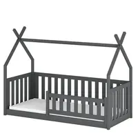 Posteľ Domček Bodzio 80x160 grafit