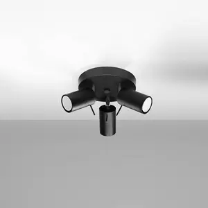 Stropné bodové svietidlo  Oregon 3P A-1016  čierna
