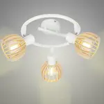 Stropné bodové svietidlo Atarri 98-68125 Biela/drevo SP3