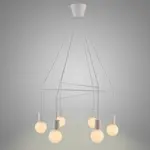 Alto Závesné svietidlo 6x40w E27 Biela matná