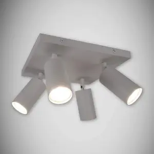 Stropné bodové svietidlo Manam GU10 4D biely 03762 K4