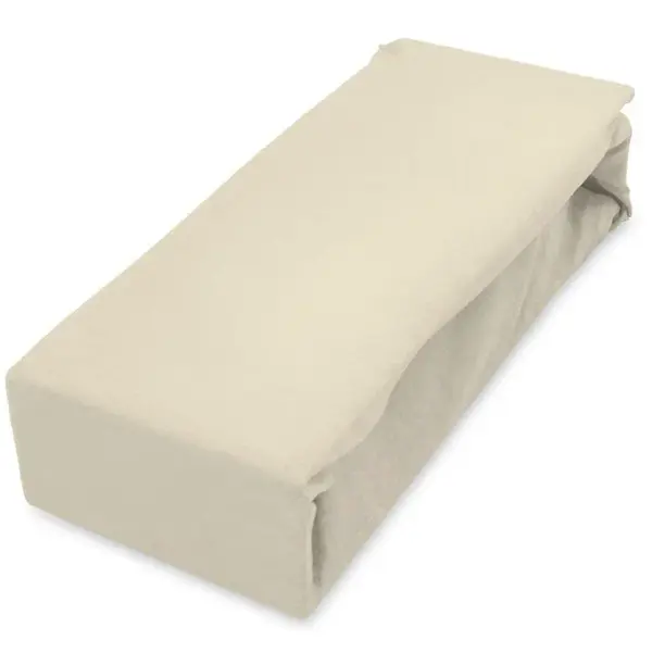 Plachta jersey s gumičkou 140x200 krémová