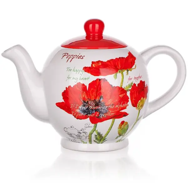 Kanvica na čaj 1200 ml Red Poppy