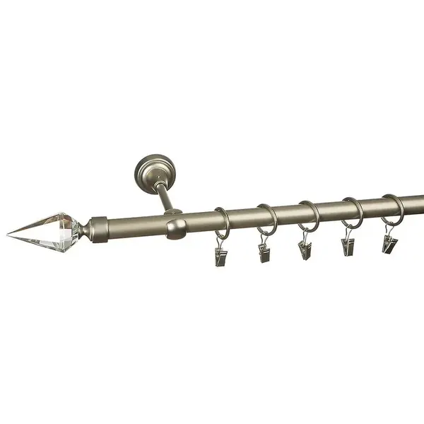 Garniža ORFEUSZ  ø19  jednotyčová satin nikel 200 cm