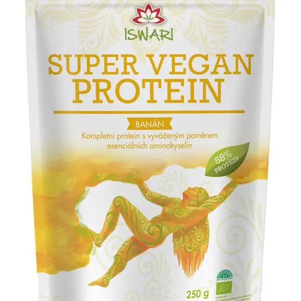 Iswari BIO Super Vegan Protein banán 250 g