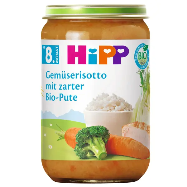 Hipp BIO Zeleninové rizoto s krůtím masem 220 g