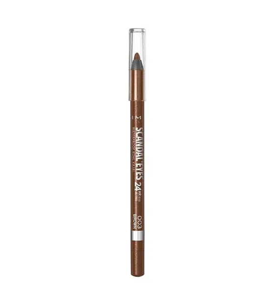 Rimmel Voděodolná kajalová tužka na oči Scandal Eyes 24H (Waterproof Kohl Kajal) 1,3 g 003 Brown