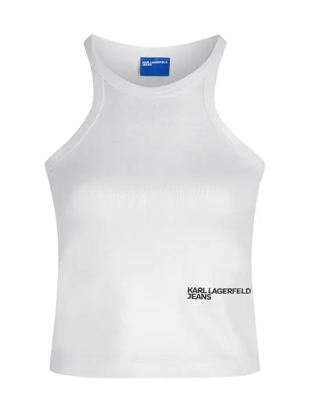 KARL LAGERFELD JEANS Top  čierna / strieborná