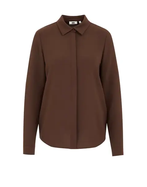 WE Fashion Blúzka  čokoládová