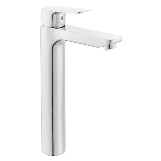 Vysoká umývadlová batéria Optima Cube Way bez výpuste chróm CU285