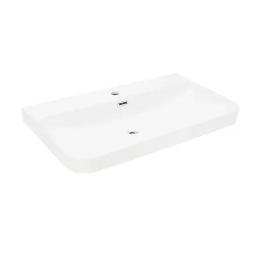 Nábytkové umývadlo SAT Fusion 81x46 cm otvor pre batériu uprostred SATFUS8046