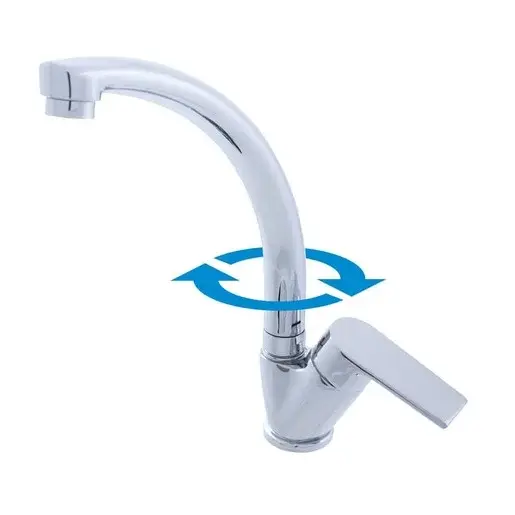 RAV SLEZÁK Colorado drezová batéria s otočným ramienkom chróm co106.0/3 CO106.03