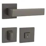 Kľučka Naturel Hit titán matná WC kľúč HITHRSQ6TWC