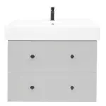 Kúpeľňová skrinka s umývadlom Naturel Forli 100x53x46 cm v šedej farbe mat FORLI100GMUSAT