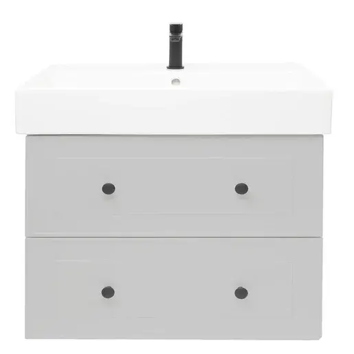 Kúpeľňová skrinka s umývadlom Naturel Forli 100x53x46 cm v šedej farbe mat FORLI100GMUSAT