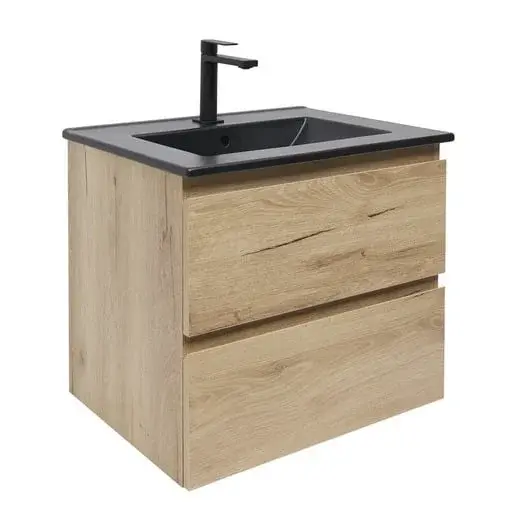 Kúpeľňová skrinka 2 zásuvky s umývadlom SAT B-Way 59x50x45 cm dub matný BWAY260OAKU4B2B