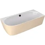 Polysan Sussi voľne stojaca vaňa 160x70 cm liaty mramor pravá biela/béžová bílá/béžová 90191R.82