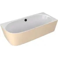 Polysan Sussi voľne stojaca vaňa 160x70 cm liaty mramor pravá biela/béžová bílá/béžová 90191R.82