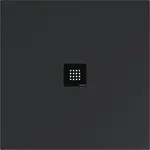 Sprchová vanička štvorcová Polysan Flexia 100x100 cm liaty mramor antracit 71552.51