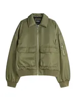 Bershka Prechodná bunda  kaki