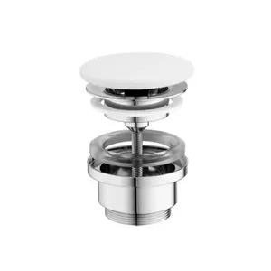 Ravak Flat výpusť k umývadlu biela kov X01920