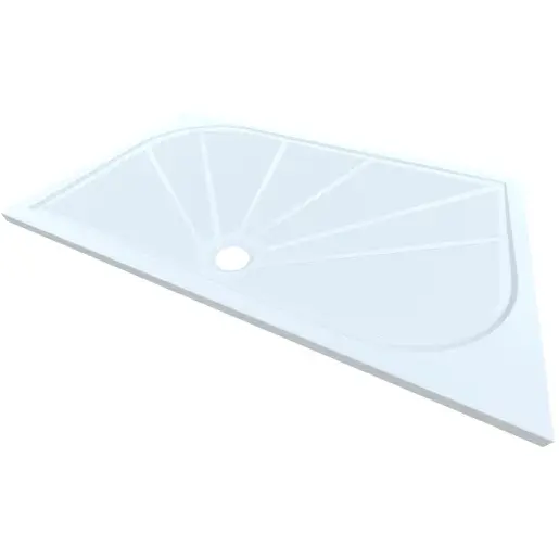 Sprchová vanička obdĺžniková SAT Limnew 140x90 cm liaty mramor LIMNEW14090