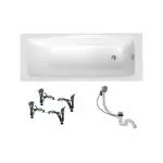 Obdĺžniková vaňa SAT Feel 170x75 cm smaltovaná oceľ ľavá aj pravá SATBVFEEL170757