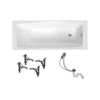 Obdĺžniková vaňa SAT Feel 170x75 cm smaltovaná oceľ ľavá aj pravá SATBVFEEL170757