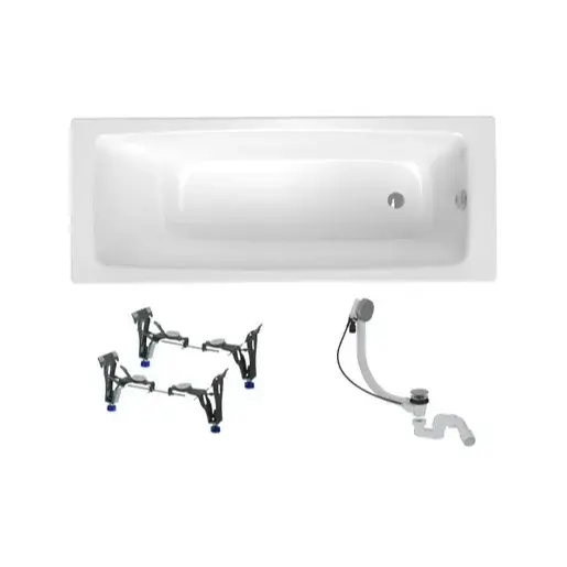 Obdĺžniková vaňa SAT Feel 170x75 cm smaltovaná oceľ ľavá aj pravá SATBVFEEL170757